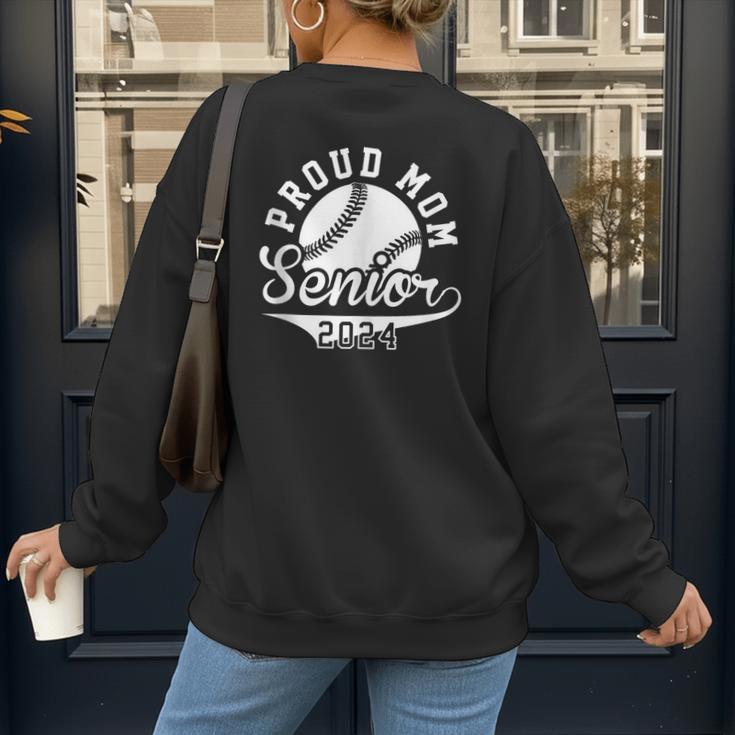 Proud Mom Senior 2024 Baseball Mom Proud Baseball Mom 2024 Women's Sweatshirt Back Print Proud Mom Senior 2024 Baseball Mom Proud Baseball Mom 2024 Women's Sweatshirt Back Print