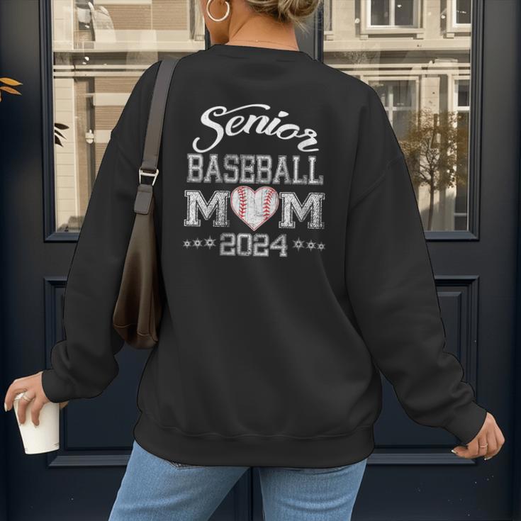 Senior Baseball Mom 2024 Class Of 2024 Graduation Women's Sweatshirt Back Print Senior Baseball Mom 2024 Class Of 2024 Graduation Women's Sweatshirt Back Print