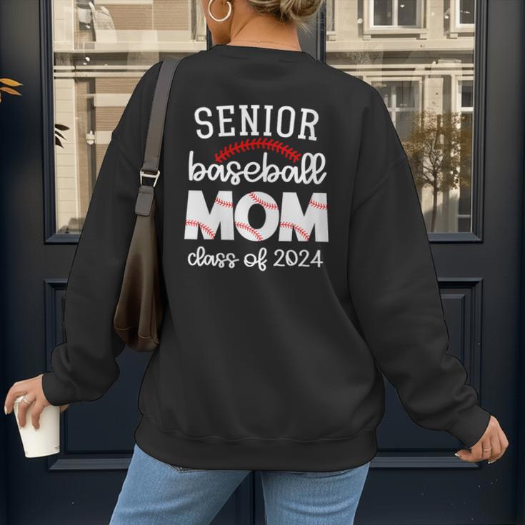 Senior Baseball Mom Class Of 2024 Baseball Senior Night Women's Sweatshirt Back Print Senior Baseball Mom Class Of 2024 Baseball Senior Night Women's Sweatshirt Back Print