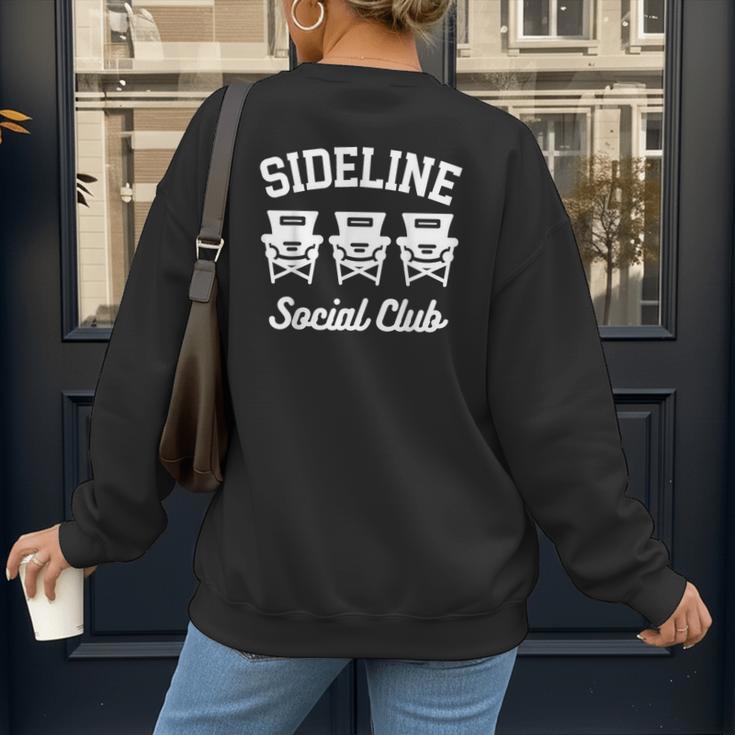 Sideline Social Club Baseball Mom Shirt Women's Sweatshirt Back Print Sideline Social Club Baseball Mom Shirt Women's Sweatshirt Back Print