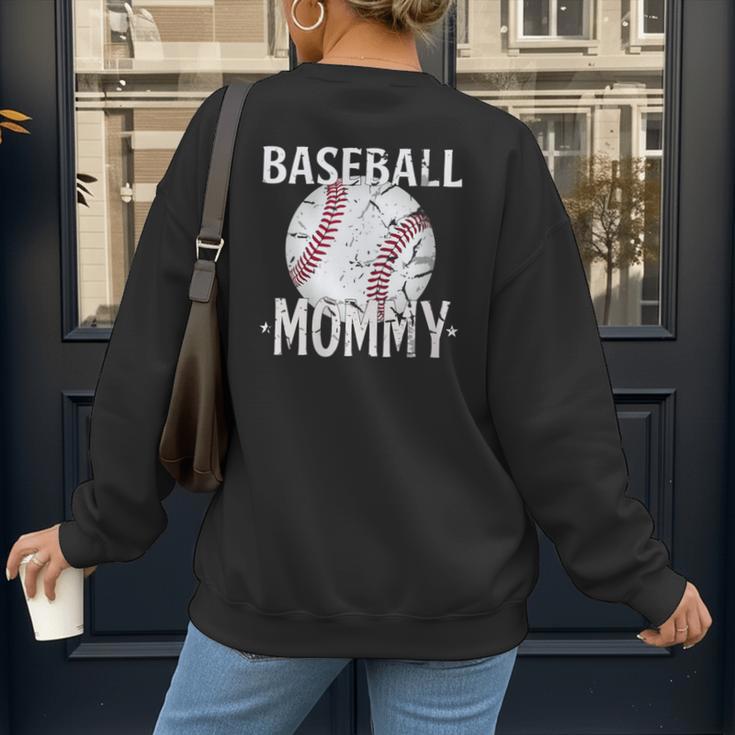 Vintage Baseball Mommy Mother's Day Sports Lover Mom Women's Sweatshirt Back Print Vintage Baseball Mommy Mother's Day Sports Lover Mom Women's Sweatshirt Back Print