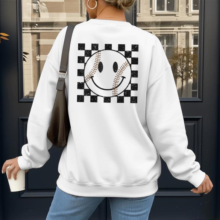 Baseball Game Day Baseball Mom Women's Sweatshirt Back Print