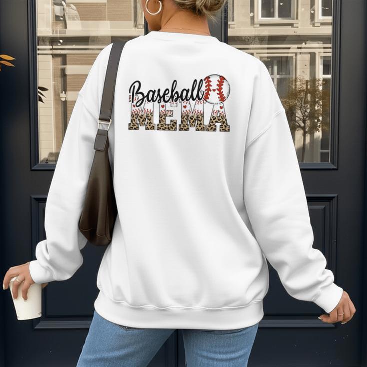 Baseball Mema Women BallPark Mema Baseball Mom Mother's Day Women's Sweatshirt Back Print Baseball Mema Women BallPark Mema Baseball Mom Mother's Day Women's Sweatshirt Back Print