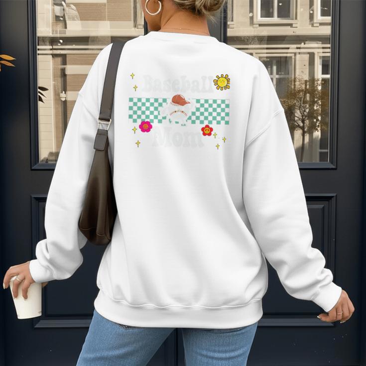 Baseball Mom Cute Retro Look Mothers Will Love Premium Women's Sweatshirt Back Print Baseball Mom Cute Retro Look Mothers Will Love Premium Women's Sweatshirt Back Print