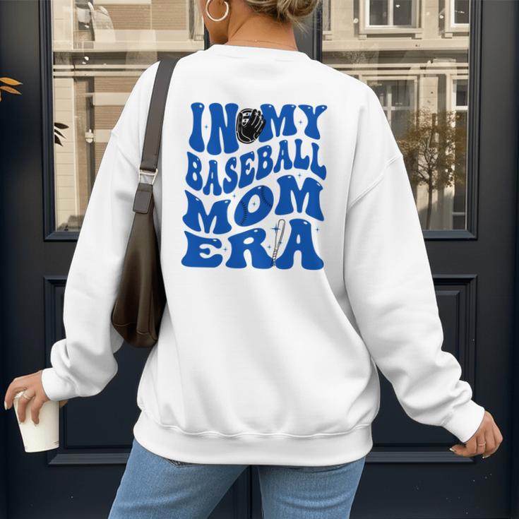 In My Baseball Mom Ear Blue Women's Sweatshirt Back Print In My Baseball Mom Ear Blue Women's Sweatshirt Back Print