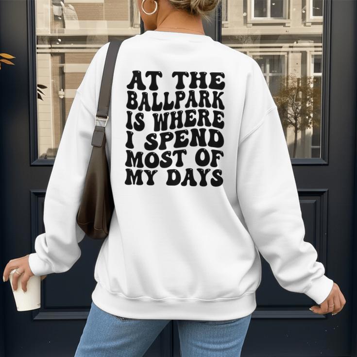 Baseball Mom Good For Baseball Boys Kids Men Women Women's Sweatshirt Back Print Baseball Mom Good For Baseball Boys Kids Men Women Women's Sweatshirt Back Print