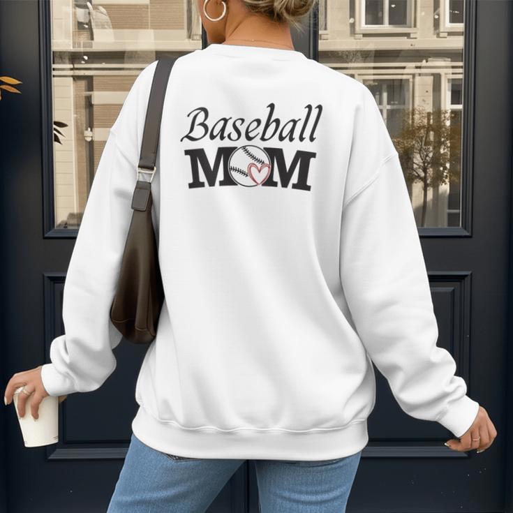 Baseball Mom Mother`s Day Women's Sweatshirt Back Print