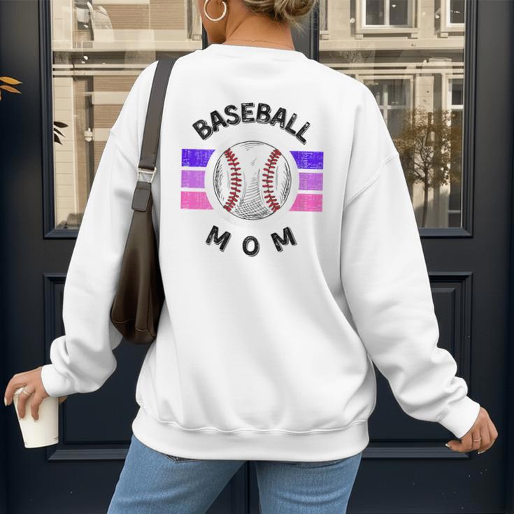 Baseball Mom Sports Mom Proud Baseball Mom Women's Sweatshirt Back Print Baseball Mom Sports Mom Proud Baseball Mom Women's Sweatshirt Back Print