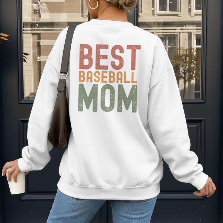 Best Baseball Mom Sports Cute Moms Day Premium Women's Sweatshirt Back Print Best Baseball Mom Sports Cute Moms Day Premium Women's Sweatshirt Back Print