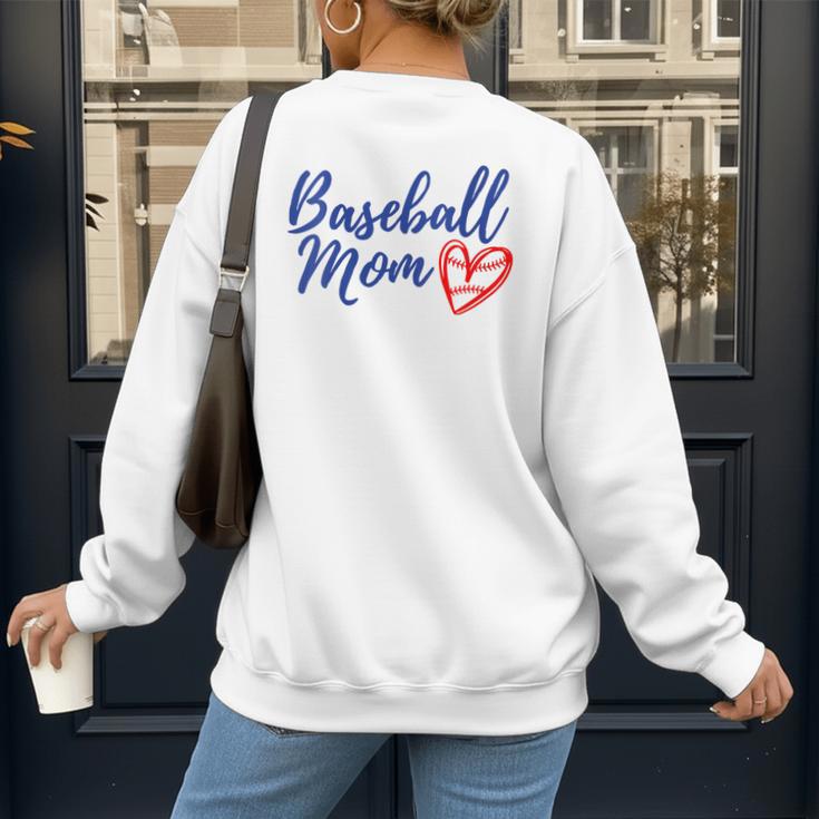 Cute Baseball Mom Heart Matching Mama Mother's Day Women's Women's Sweatshirt Back Print Cute Baseball Mom Heart Matching Mama Mother's Day Women's Women's Sweatshirt Back Print