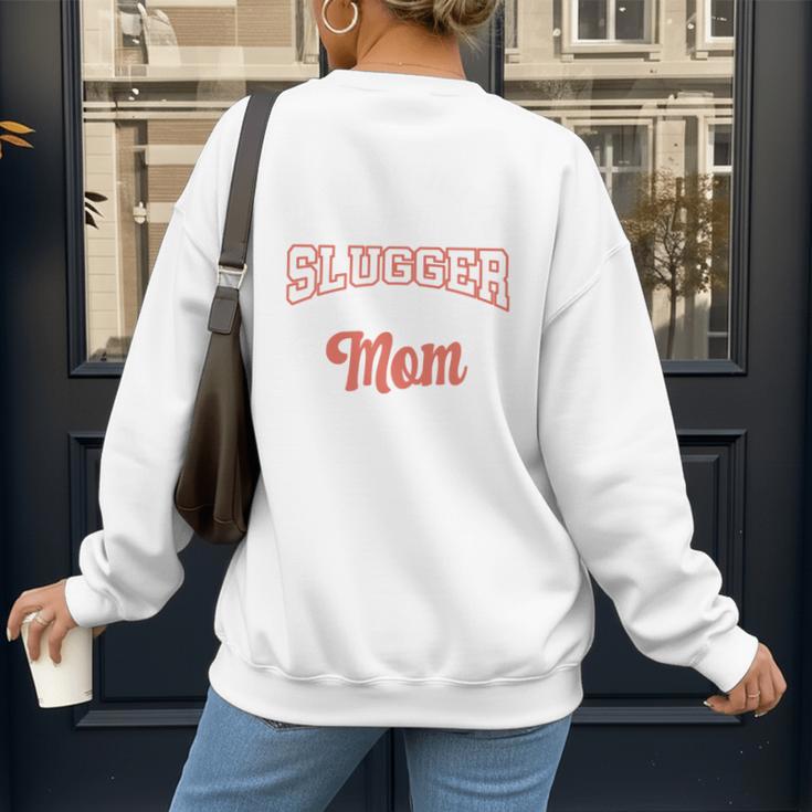 My Favorite Little Slugger Calls Me Mom Proud Baseball Mom Women's Sweatshirt Back Print My Favorite Little Slugger Calls Me Mom Proud Baseball Mom Women's Sweatshirt Back Print