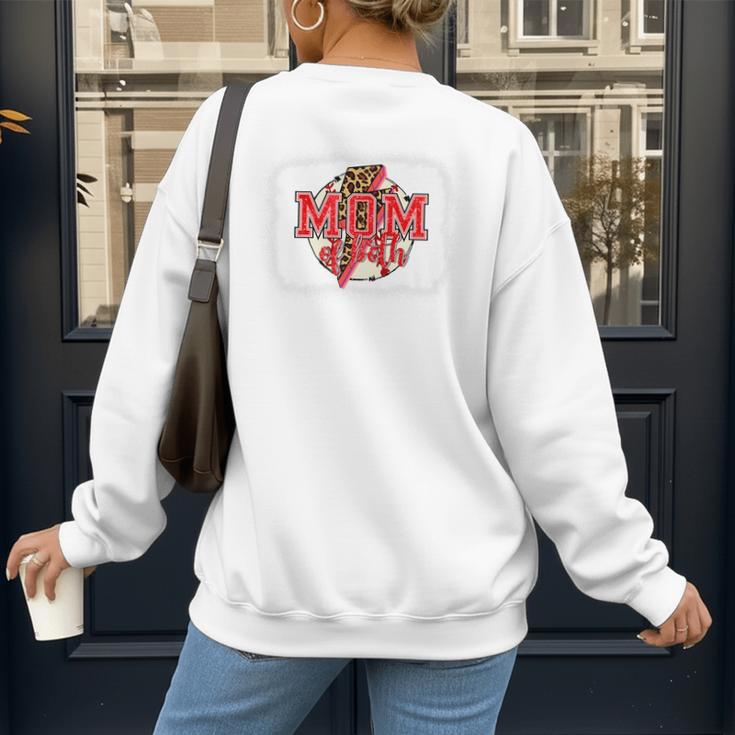 Mom Of Both Baseball Mom Mommy Premium Women's Sweatshirt Back Print Mom Of Both Baseball Mom Mommy Premium Women's Sweatshirt Back Print