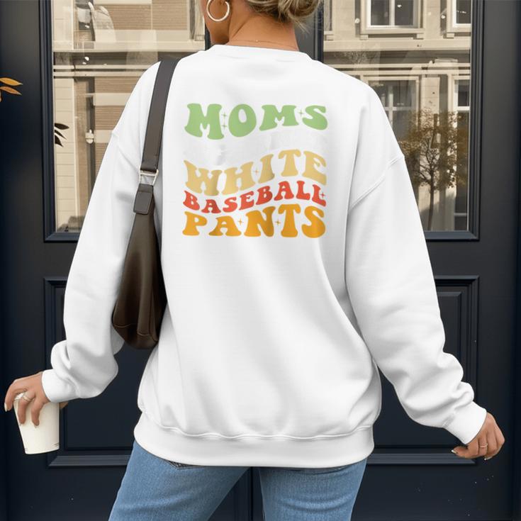Moms Against Baseball Pants Retro Baseball Mom Raglan Baseball Tee Women's Sweatshirt Back Print Moms Against Baseball Pants Retro Baseball Mom Raglan Baseball Tee Women's Sweatshirt Back Print