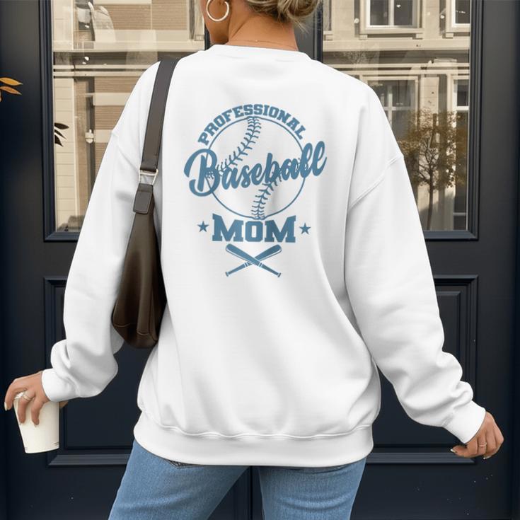 Professional Baseball Mom Team Sports Raglan Baseball Tee Women's Sweatshirt Back Print Professional Baseball Mom Team Sports Raglan Baseball Tee Women's Sweatshirt Back Print