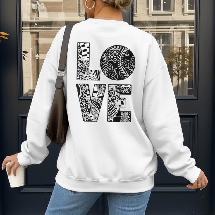 Women's Baseball Softball Baseball Mom LOVE Baseball Women's Sweatshirt Back Print Women's Baseball Softball Baseball Mom LOVE Baseball Women's Sweatshirt Back Print