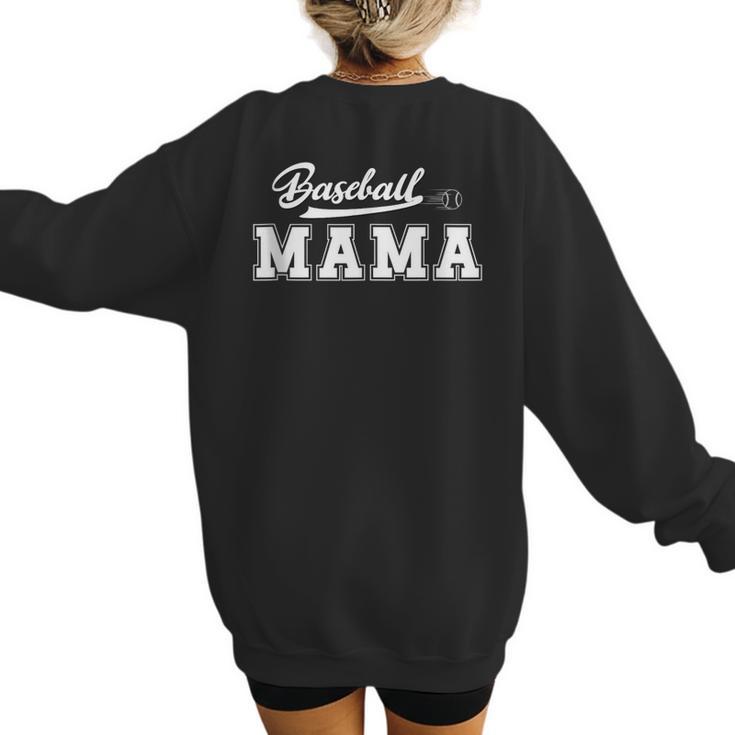Baseball Mom Design Women's Sweatshirt Back Print