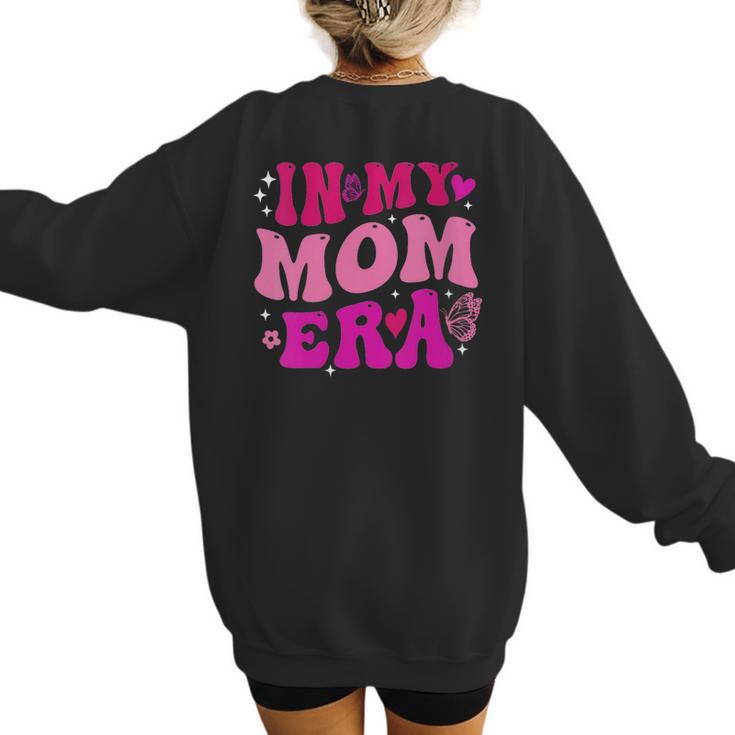 In My T-Ball Mom Era Leopard Baseball Mom Groovy Women's Sweatshirt Back Print In My T-Ball Mom Era Leopard Baseball Mom Groovy Women's Sweatshirt Back Print