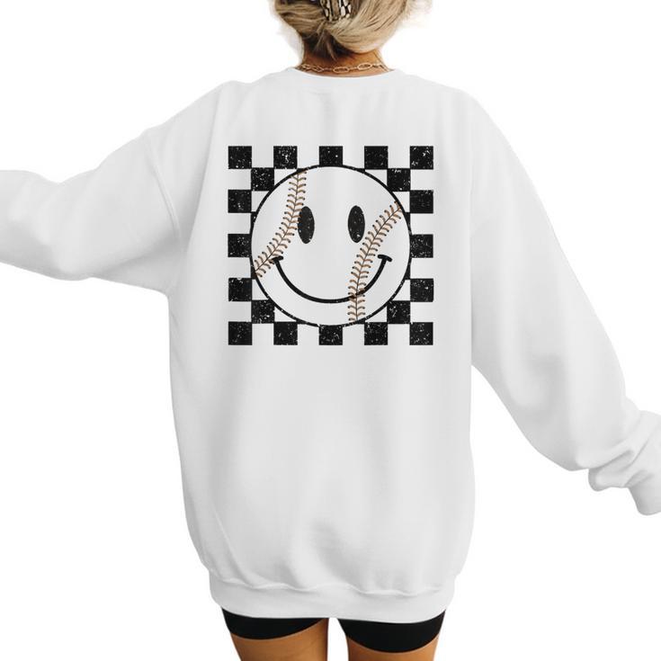 Baseball Game Day Baseball Mom Women's Sweatshirt Back Print