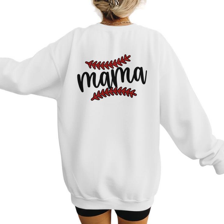 Custom Hustle Tball Tee Ball Baseball Mom Women's Sweatshirt Back Print