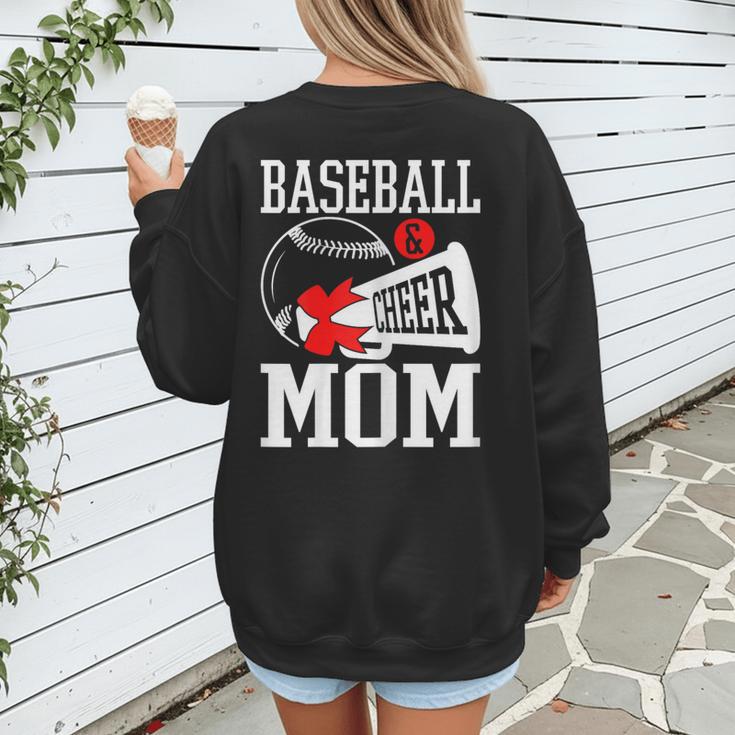 Baseball Cheer Mom Cheerleading Cheerleader Baseball Mom Women's Sweatshirt Back Print Baseball Cheer Mom Cheerleading Cheerleader Baseball Mom Women's Sweatshirt Back Print