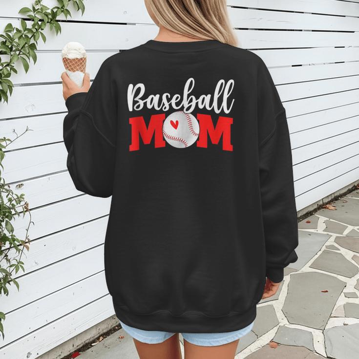 Baseball Mom Cute Letter Print Women Cute Mother's Day Women's Sweatshirt Back Print Baseball Mom Cute Letter Print Women Cute Mother's Day Women's Sweatshirt Back Print
