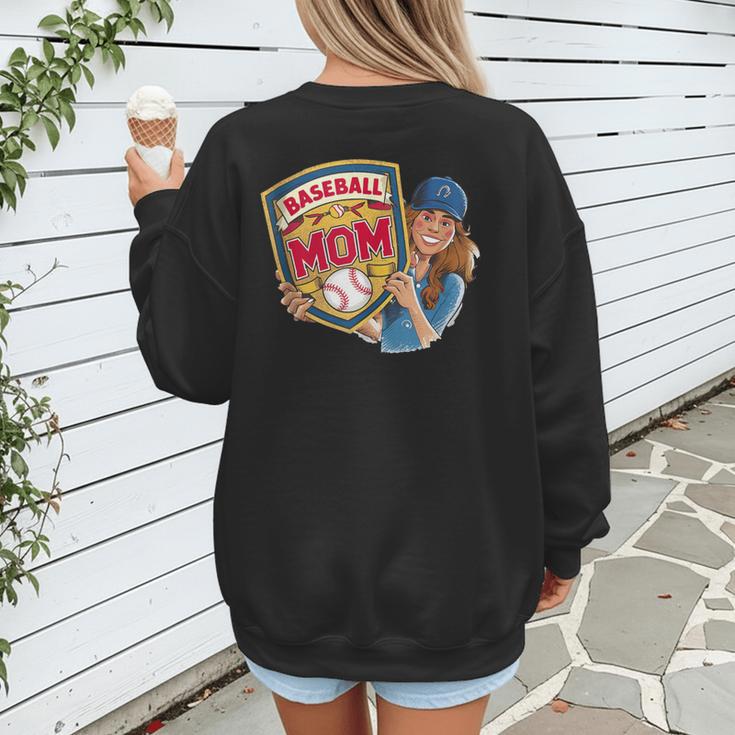Baseball Mom Mama Mother's In My Baseball Mom Era Women's Sweatshirt Back Print Baseball Mom Mama Mother's In My Baseball Mom Era Women's Sweatshirt Back Print