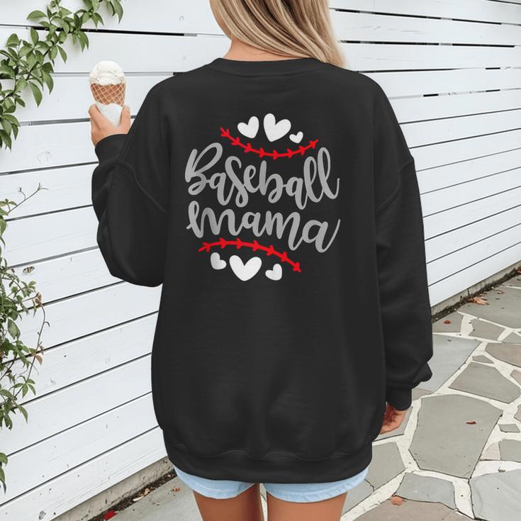 Baseball Mom Mama Women's Sweatshirt Back Print Baseball Mom Mama Women's Sweatshirt Back Print