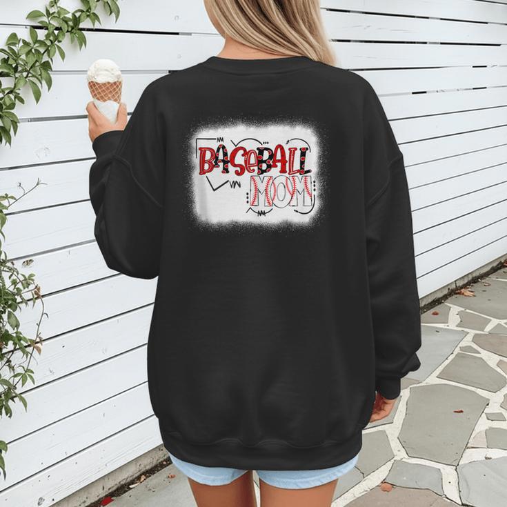Baseball Mom Mommy Baseball Player Women's Sweatshirt Back Print Baseball Mom Mommy Baseball Player Women's Sweatshirt Back Print