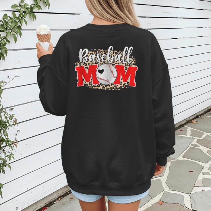 Baseball Mom Mother's Day For Mom Game Day Outfit Women's Sweatshirt Back Print Baseball Mom Mother's Day For Mom Game Day Outfit Women's Sweatshirt Back Print