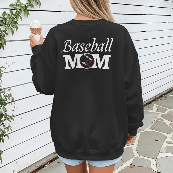 Baseball Mom Mother`s Day Women's Sweatshirt Back Print Baseball Mom Mother`s Day Women's Sweatshirt Back Print