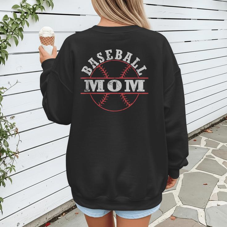 Baseball Mom For Women Women's Sweatshirt Back Print Baseball Mom For Women Women's Sweatshirt Back Print