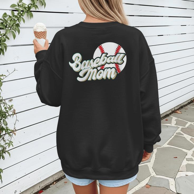 Baseball Mom's Favorite Game Day Women's Sweatshirt Back Print Baseball Mom's Favorite Game Day Women's Sweatshirt Back Print