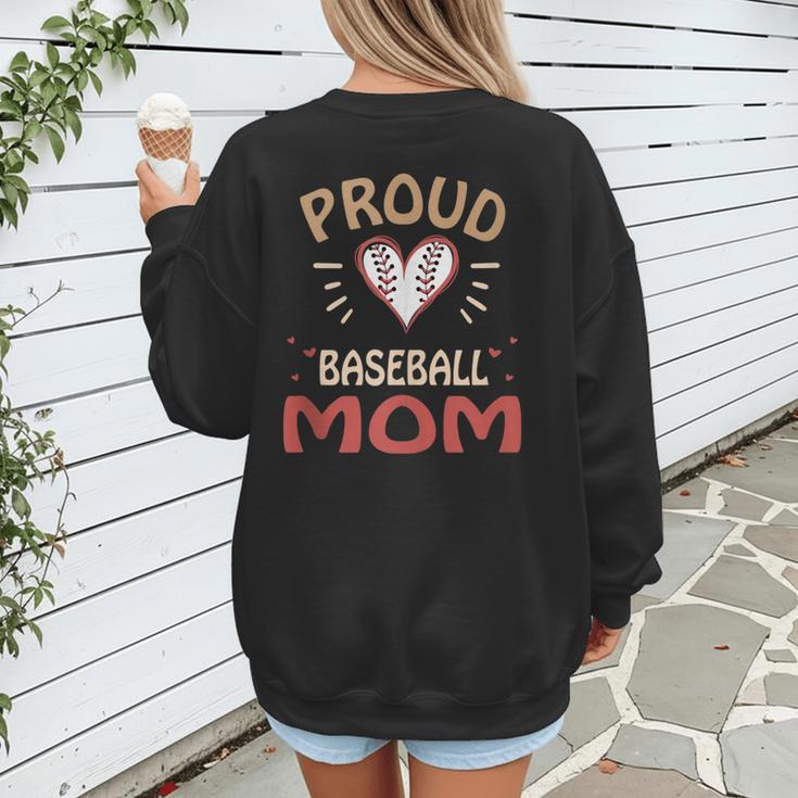 Baseball Moms Mother Kids Girls Boys School Game Women's Sweatshirt Back Print Baseball Moms Mother Kids Girls Boys School Game Women's Sweatshirt Back Print