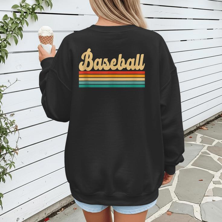 Baseball Player Sports Baseball Mom Baseball Coach Women's Sweatshirt Back Print