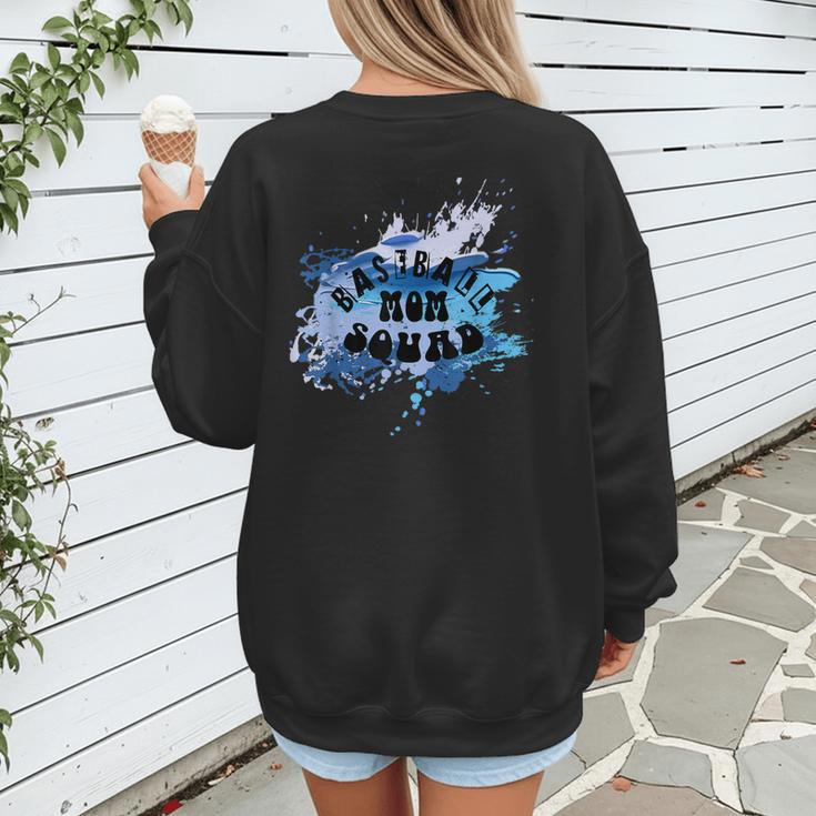 Baseball Sons Baseball Moms Squad Women's Sweatshirt Back Print