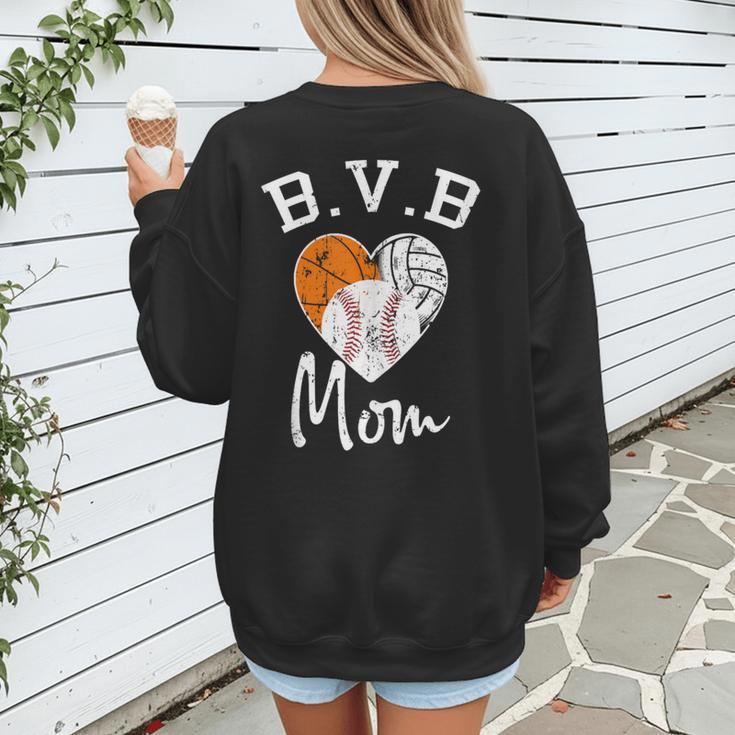 Basketball Volleyball Baseball Mom For Women Women's Sweatshirt Back Print