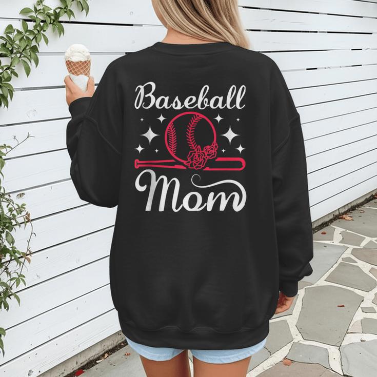 Mommy Baseball Mom Women's Sweatshirt Back Print