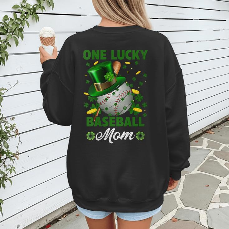 One Lucky Baseball Mom St Patricks Day One Lucky Mom Women Women's Sweatshirt Back Print One Lucky Baseball Mom St Patricks Day One Lucky Mom Women Women's Sweatshirt Back Print