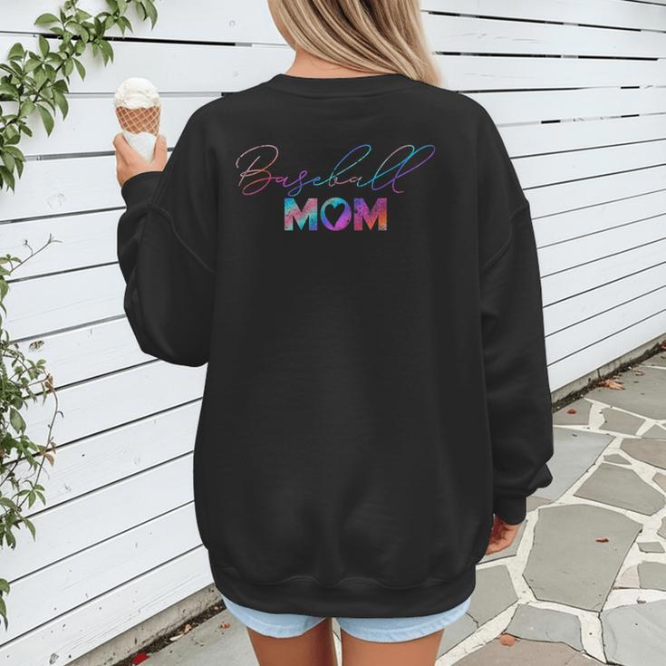 Retro Cute Mother's Day Teeball T-Ball Baseball Mom Women's Sweatshirt Back Print Retro Cute Mother's Day Teeball T-Ball Baseball Mom Women's Sweatshirt Back Print
