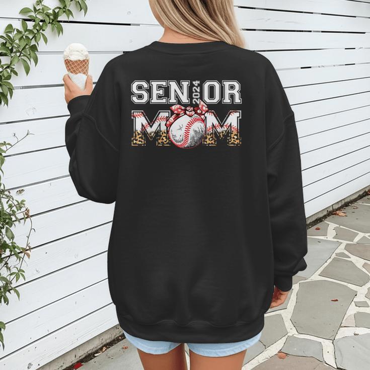Senior Mom Class Of 2024 Baseball Mom Bandana Graduation Women's Sweatshirt Back Print Senior Mom Class Of 2024 Baseball Mom Bandana Graduation Women's Sweatshirt Back Print