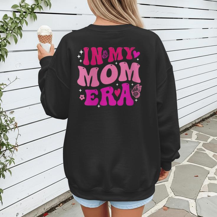 In My T-Ball Mom Era Leopard Baseball Mom Groovy Women's Sweatshirt Back Print In My T-Ball Mom Era Leopard Baseball Mom Groovy Women's Sweatshirt Back Print