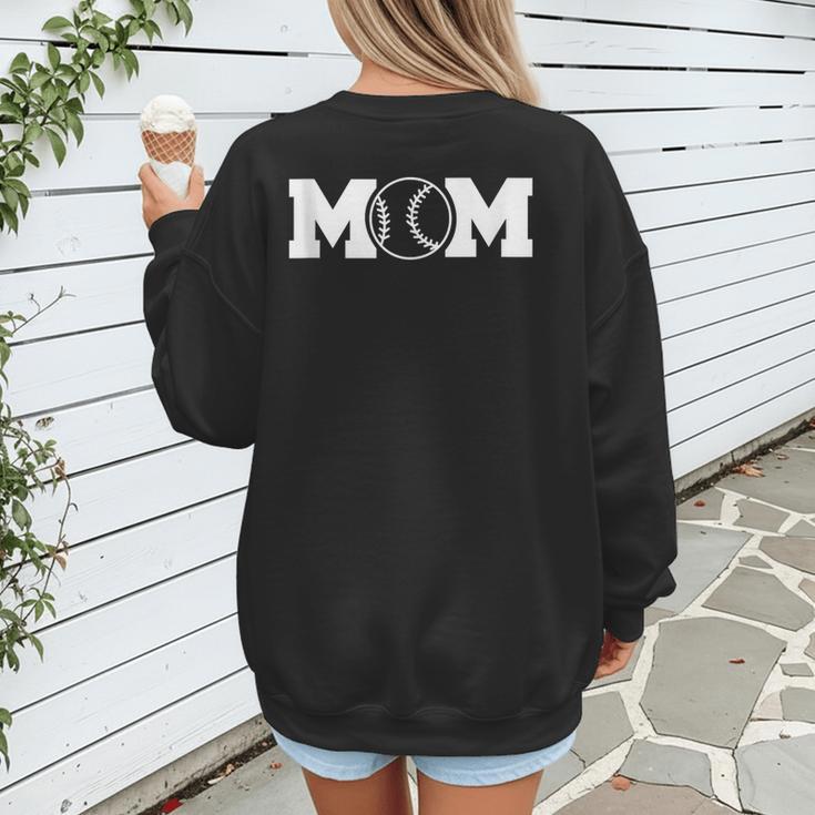 Women Baseball Mom Women's Sweatshirt Back Print