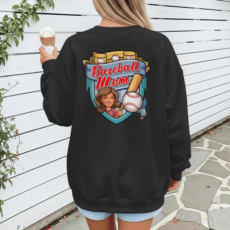 Womens Baseball Mom Mama Mother's In My Baseball Mom Era Women's Sweatshirt Back Print Womens Baseball Mom Mama Mother's In My Baseball Mom Era Women's Sweatshirt Back Print