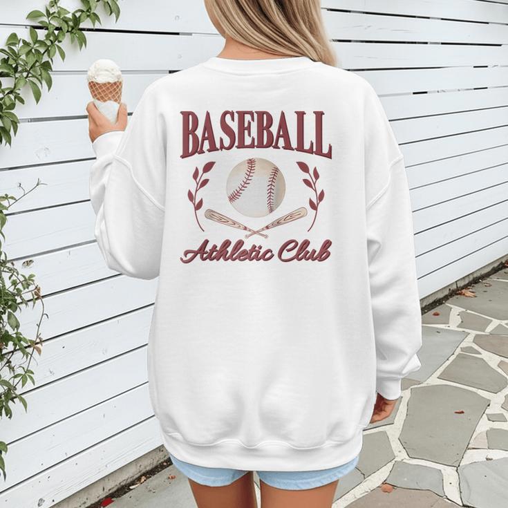 Baseball Athletic Social Club Baseball Mom Trendy Baseball Raglan Baseball Tee Women's Sweatshirt Back Print Baseball Athletic Social Club Baseball Mom Trendy Baseball Raglan Baseball Tee Women's Sweatshirt Back Print