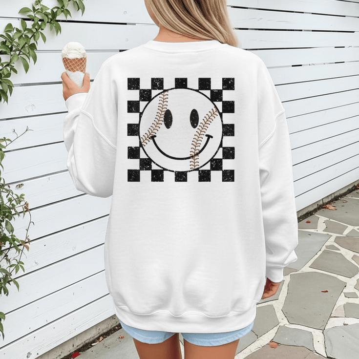 Baseball Game Day Baseball Mom Women's Sweatshirt Back Print