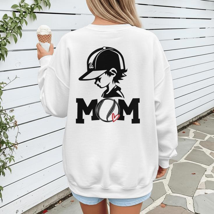 Baseball Mom American Baseball Cate Baseball Kid Women's Sweatshirt Back Print Baseball Mom American Baseball Cate Baseball Kid Women's Sweatshirt Back Print