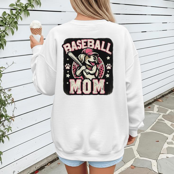 Baseball Mom Dog Mother's In My Baseball Mom Era Women's Sweatshirt Back Print