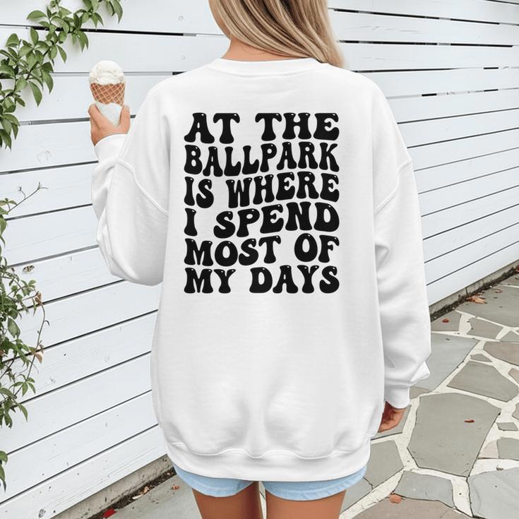 Baseball Mom Good For Baseball Boys Kids Men Women Women's Sweatshirt Back Print Baseball Mom Good For Baseball Boys Kids Men Women Women's Sweatshirt Back Print