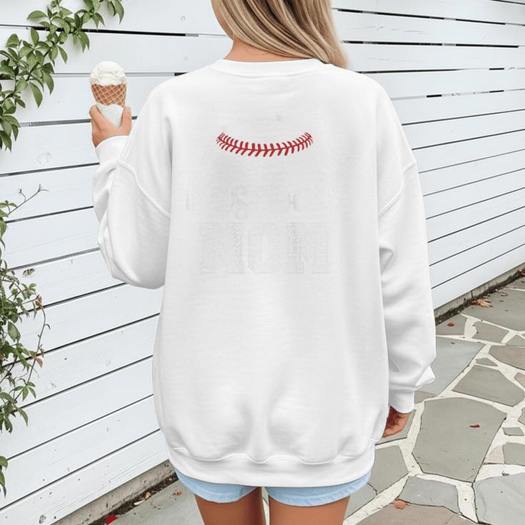 Baseball Mom Leopard Print Baseball Game Day For Mama Women's Sweatshirt Back Print Baseball Mom Leopard Print Baseball Game Day For Mama Women's Sweatshirt Back Print