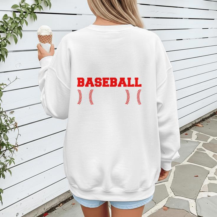 Baseball Mom Loud Proud Quote Game Day Sports Mama Saying Women's Sweatshirt Back Print Baseball Mom Loud Proud Quote Game Day Sports Mama Saying Women's Sweatshirt Back Print